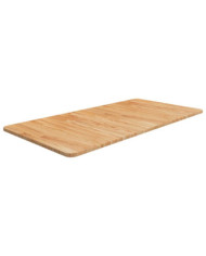 Comptoir de salle de bain Marron clair 100x50x1,5cm Bois traité | Mobilier & Déco