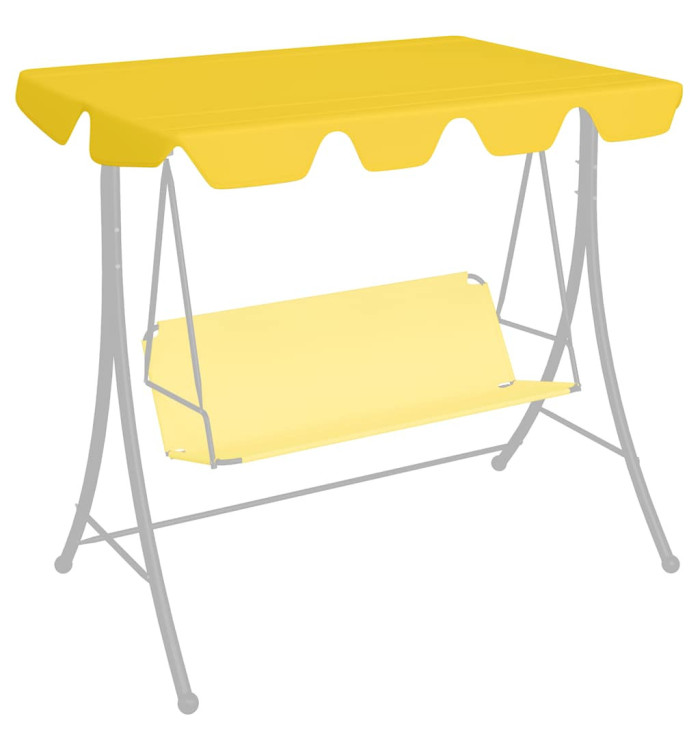 Toit de rechange balançoire jaune 188/168x145/110 cm | Mobilier & Déco
