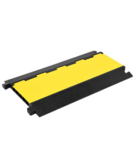Rampe de protection de câble avec 5 canaux 90 cm caoutchouc | Mobilier & Déco