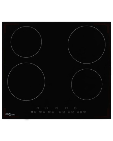 Plaque de cuisson Céramique 4 brûleurs Contrôle tactile 6000 W | Mobilier & Déco