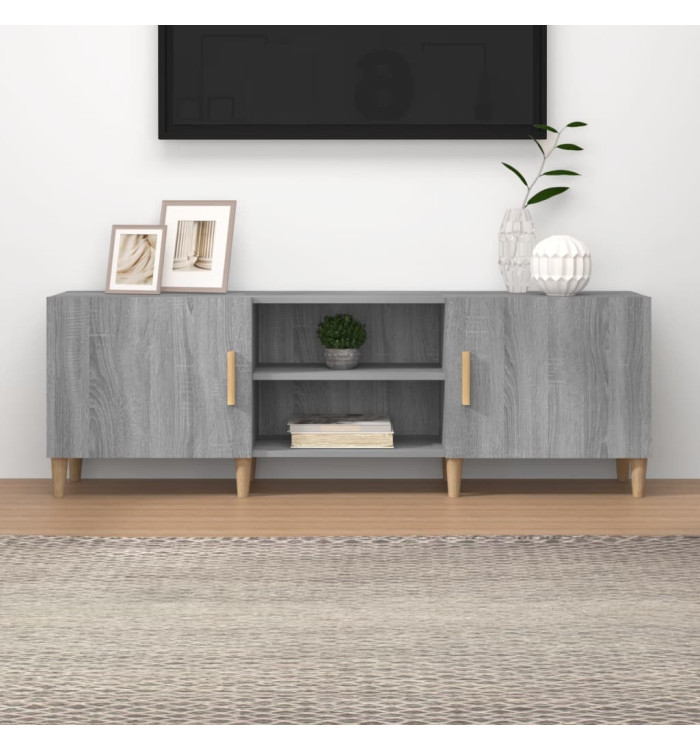 Meuble TV Sonoma gris 150x30x50 cm Bois d'ingénierie | Mobilier & Déco
