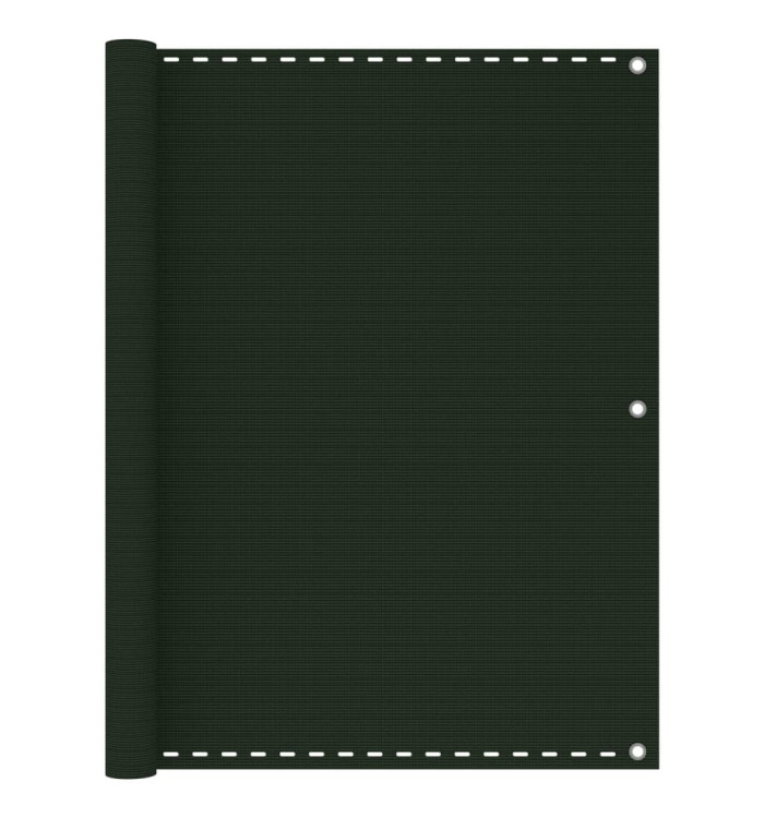Écran de balcon Vert foncé 120x300 cm PEHD | Mobilier & Déco