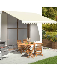 Tissu de remplacement pour auvent Crème 4,5x3,5 m | Mobilier & Déco