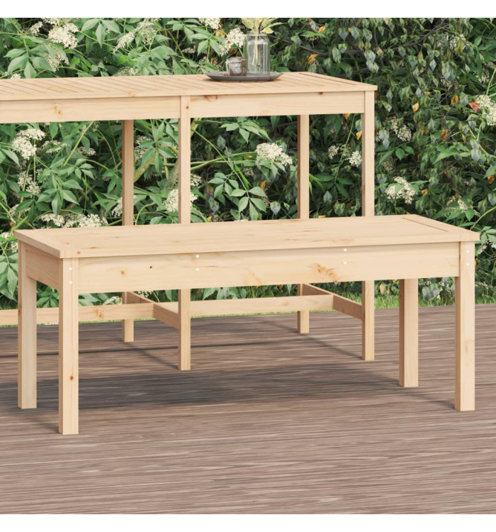 Banc de jardin 109x44x45 cm bois massif de pin | Mobilier & Déco
