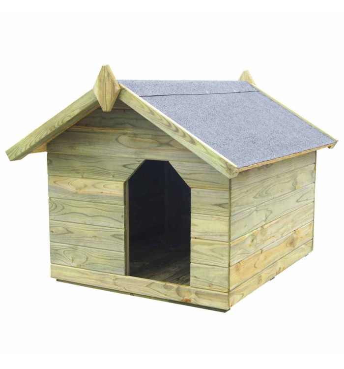 Niche de jardin avec toit ouvrant en bois de pin imprégné | Mobilier & Déco