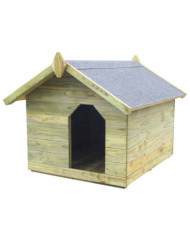 Niche de jardin avec toit ouvrant en bois de pin imprégné | Mobilier & Déco