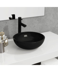 Lavabo Verre trempé 35x12 cm Noir | Mobilier & Déco