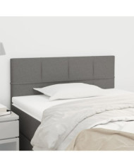 Tête de lit Gris foncé 100x5x78/88 cm Tissu | Mobilier & Déco