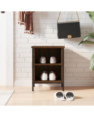Armoire à chaussures chêne marron 38x35x50 cm bois d'ingénierie | Mobilier & Déco