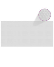 Film solaire de piscine flottant PE 450x220 cm Gris | Mobilier & Déco