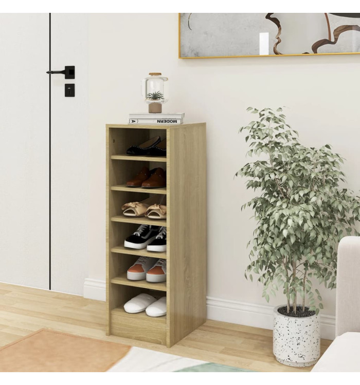 Armoire à chaussures Chêne Sonoma 31,5x35x90 cm Bois ingénierie | Mobilier & Déco