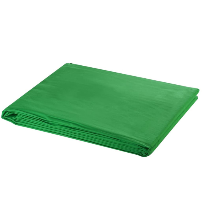 Toile de fond coton sans support vert 500x300 cm incrustation | Mobilier & Déco