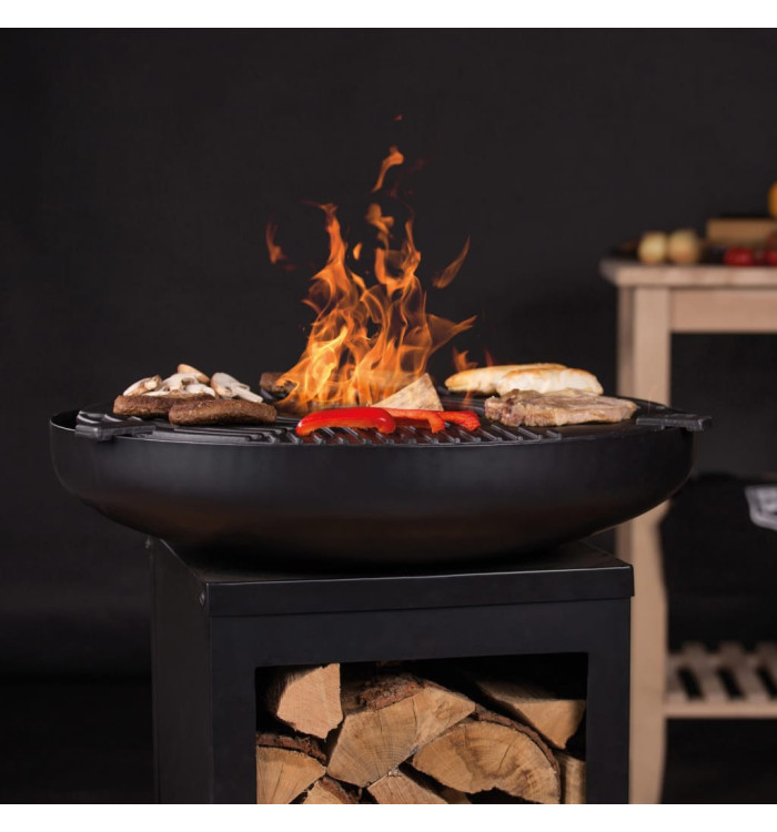RedFire Gril à plancha d'extérieur Matanzas Acier Noir mat | Mobilier & Déco