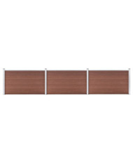 Clôture de jardin WPC 526x106 cm Marron | Mobilier & Déco