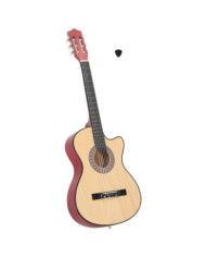 Guitare acoustique pan coupé western avec 6 cordes 38" tilleul | Mobilier & Déco