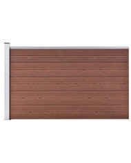Clôture de jardin WPC 175x105 cm Marron | Mobilier & Déco