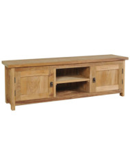 Meuble TV teck massif 120x30x40 cm | Mobilier & Déco
