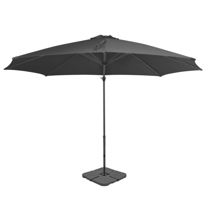 Parasol de jardin avec base portable anthracite | Mobilier & Déco