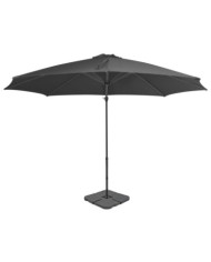Parasol de jardin avec base portable anthracite | Mobilier & Déco