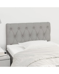 Tête de lit Gris clair 80x7x78/88 cm Tissu | Mobilier & Déco