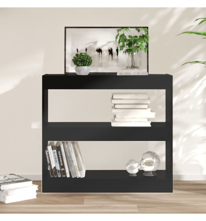 Bibliothèque/Séparateur de pièce Noir 80x30x72 cm | Mobilier & Déco