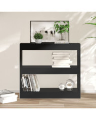 Bibliothèque/Séparateur de pièce Noir 80x30x72 cm | Mobilier & Déco
