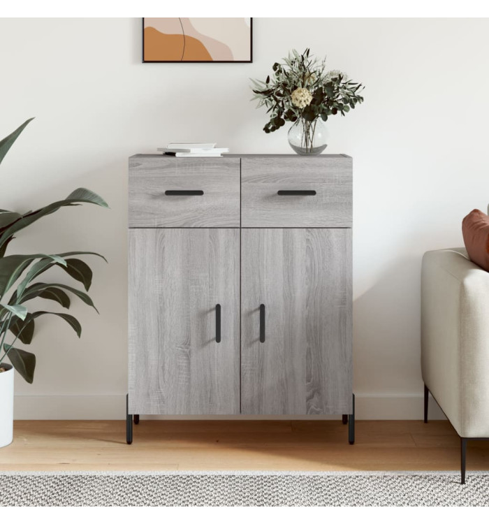 Buffet sonoma gris 69,5x34x90 cm bois d'ingénierie | Mobilier & Déco