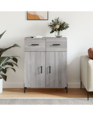 Buffet sonoma gris 69,5x34x90 cm bois d'ingénierie | Mobilier & Déco