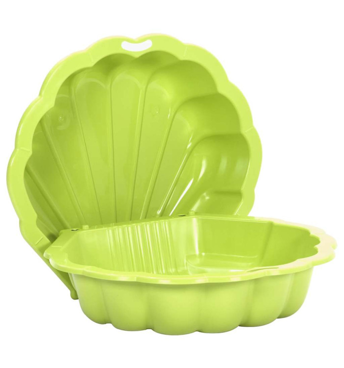 Bacs à sable 2 pcs Vert 77x87x21 cm Plastique | Mobilier & Déco