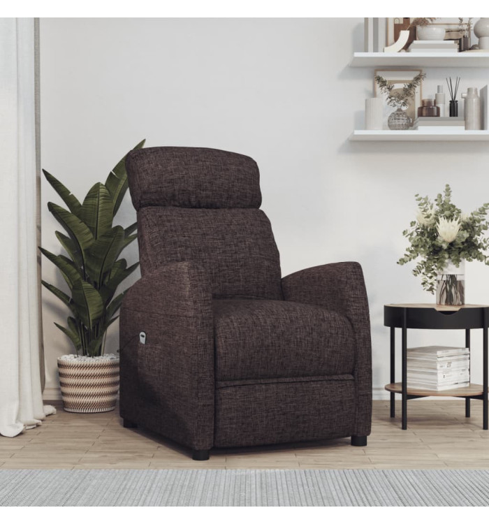 Fauteuil Marron foncé Tissu | Mobilier & Déco