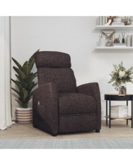 Fauteuil Marron foncé Tissu | Mobilier & Déco
