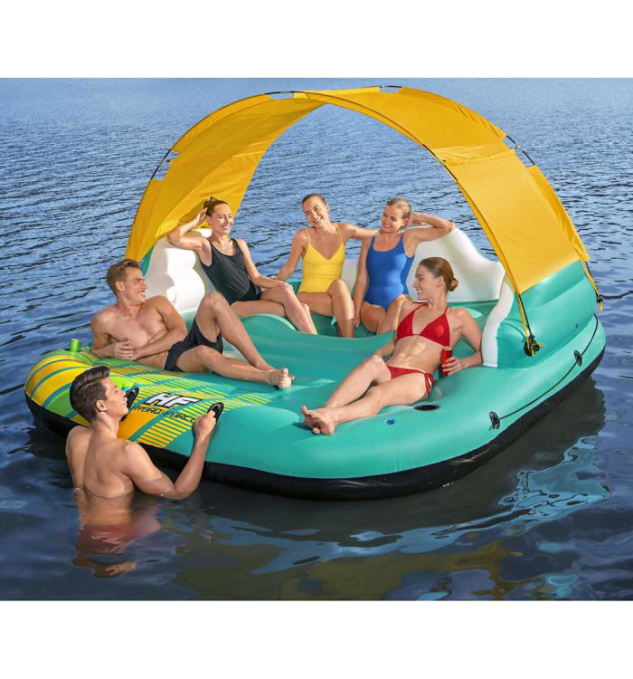 Bestway Île de piscine gonflable 5 personnes Sunny Lounge 291x265x83cm | Mobilier & Déco
