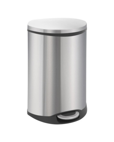 EKO Poubelle à pédale Shell 50 L Argenté mat | Mobilier & Déco