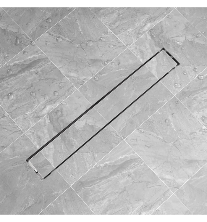 Drain de douche linéaire 830 x 140mm Acier inoxydable | Mobilier & Déco