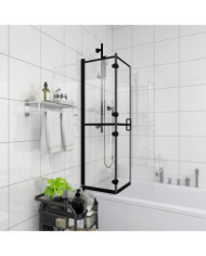 Cabine de douche pliable ESG 120x140 cm Noir | Mobilier & Déco