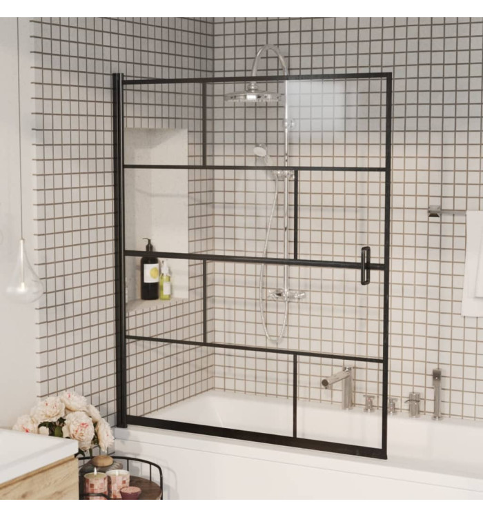 Cabine de douche ESG 116x140 cm Noir | Mobilier & Déco