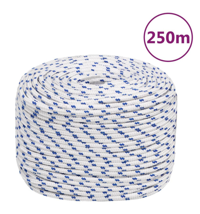 Corde de bateau Blanc 6 mm 250 m Polypropylène | Mobilier & Déco