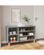 Armoire à chaussures Gris béton 102x36x60 cm Bois d'ingénierie | Mobilier & Déco