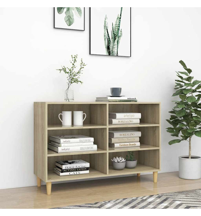 Buffet chêne sonoma 103,5x35x70 cm bois d'ingénierie | Mobilier & Déco