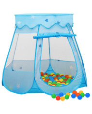 Tente de jeu pour enfants avec 250 balles Bleu 102x102x82 cm | Mobilier & Déco