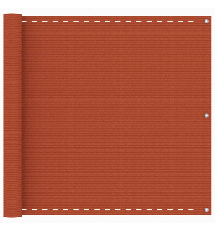 Écran de balcon Orange 90x400 cm PEHD | Mobilier & Déco