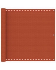 Écran de balcon Orange 90x400 cm PEHD | Mobilier & Déco