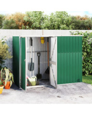 Abri à outils de jardin Vert 225x89x161 cm Acier galvanisé | Mobilier & Déco