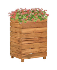 Lit surélevé 50x40x72 cm bois de teck recyclé et acier | Mobilier & Déco