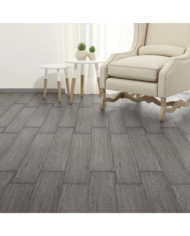 Dalles de plancher PVC autoadhésif 5,21 m² 2 mm gris foncé | Mobilier & Déco