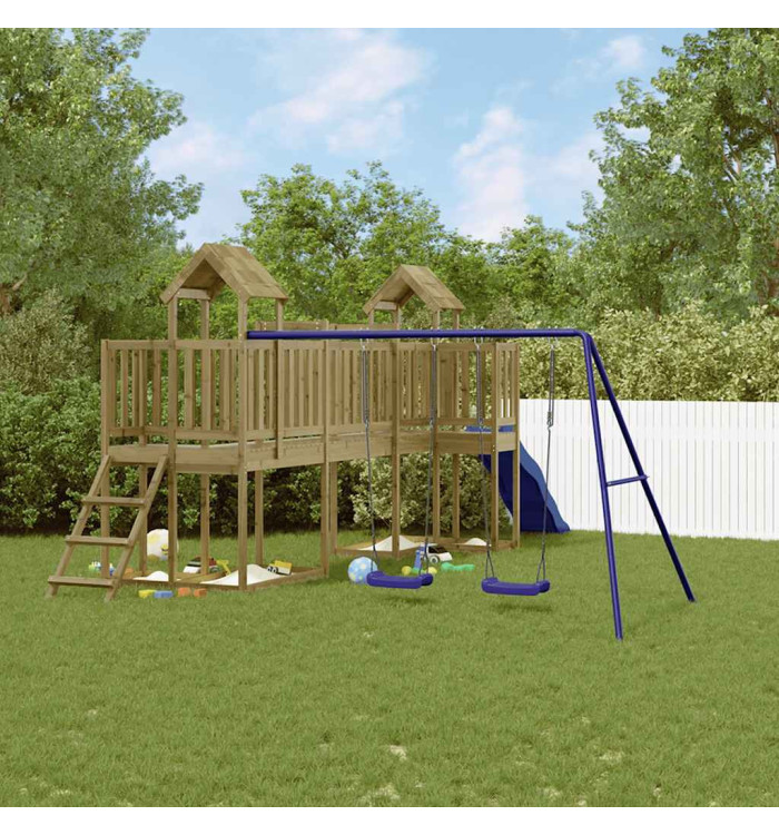 Aire de jeux d'extérieur bois de pin imprégné | Mobilier & Déco