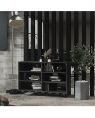 Buffet gris brillant 103,5x35x70 cm bois d'ingénierie | Mobilier & Déco