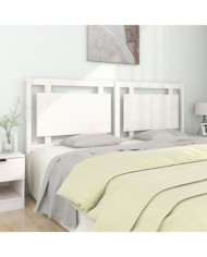 Tête de lit Blanc 185,5x4x100 cm Bois massif de pin | Mobilier & Déco