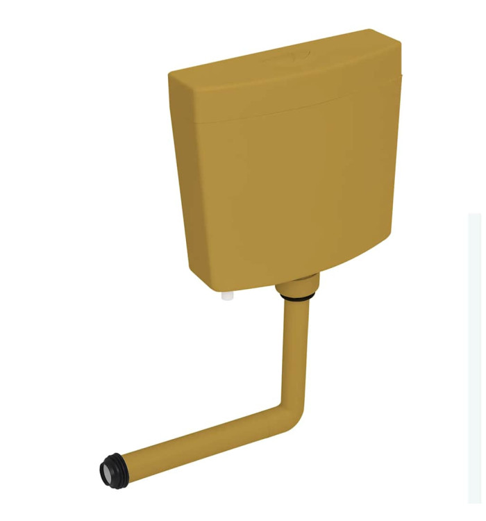Réservoir de toilette avec entrée d'eau inférieure 3/6 L Curry | Mobilier & Déco