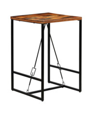 Table de bar Bois de récupération massif 70x70x106 cm | Mobilier & Déco